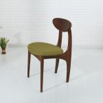 Nature Color Solid Wood Frame Nordic Style PU/Fabric Leather Upholstered Wooden