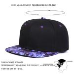 Unisex Purple Starry Sky Printing Hip-Hop Hats Fashion Spring Autumn Outdoor
