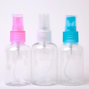 Wholesale 50ml Fine Mist Spray Bottles Plastic Face Sprayer Travel Bottle PET Transparent from china suppliers