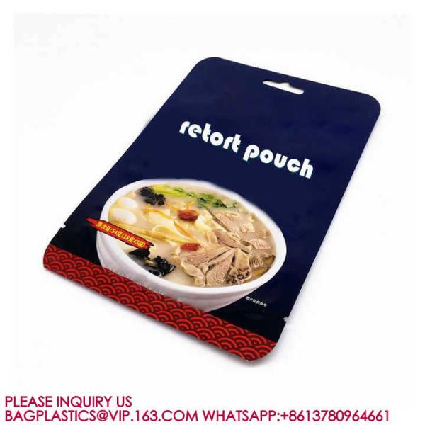 Ready To Ship Bagease High Temperature Vacuum Bags Retort Pouch Bag For Ready