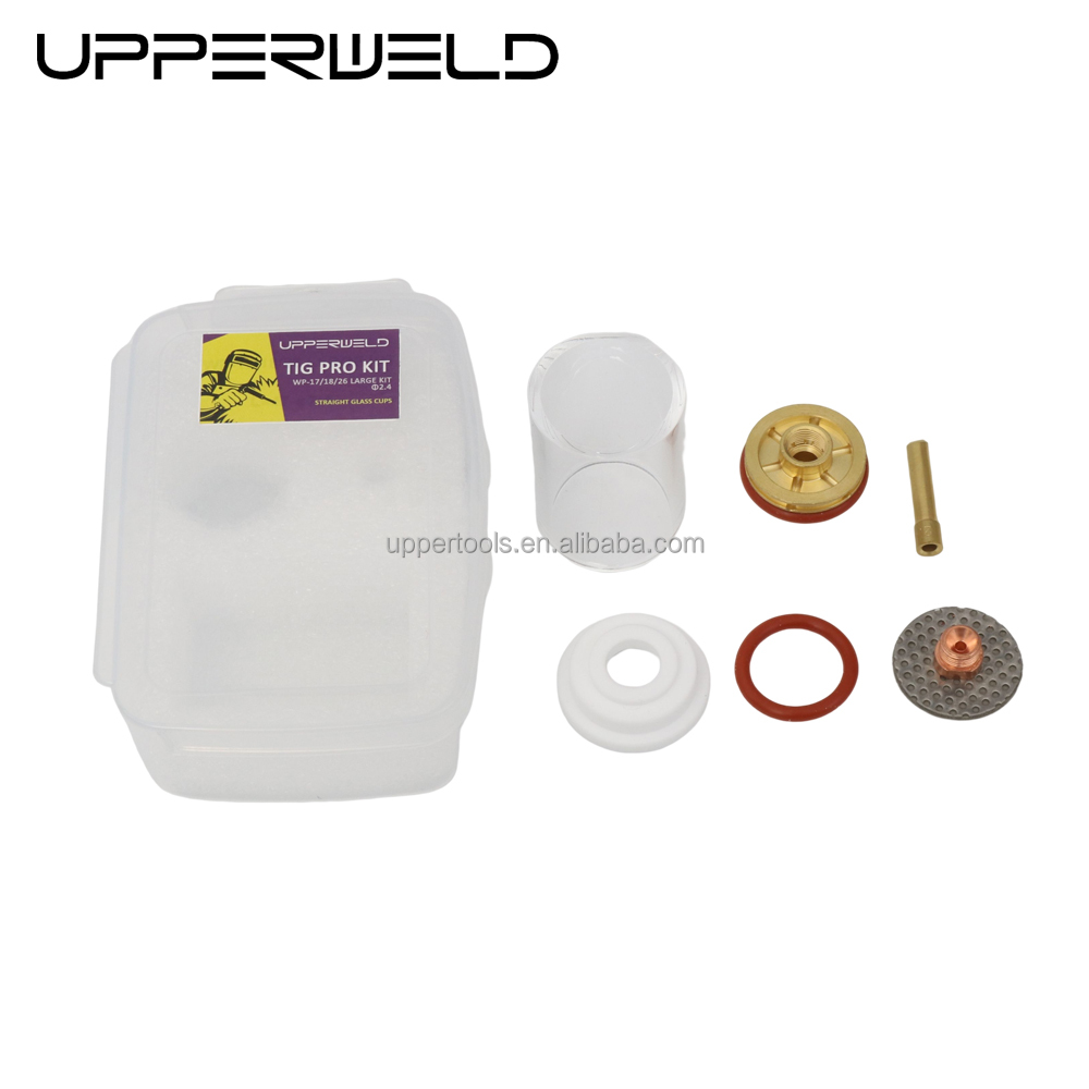 WP17 18 26 Tig Welding Torch Accessories Straight-sided Glass Nozzle Kit for Tig
