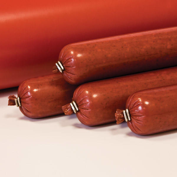 Edible Soft PVDC Plastic Sausage Casing Film For Sausage Packaging Process Wound Roll Packed