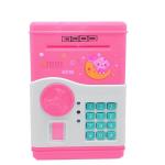 kids educational financial customs atm password put credit cards piggy bank blue