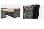 Hotel Luxury Rattan Dining Table And Chairs Furniture Extension Woven Rope