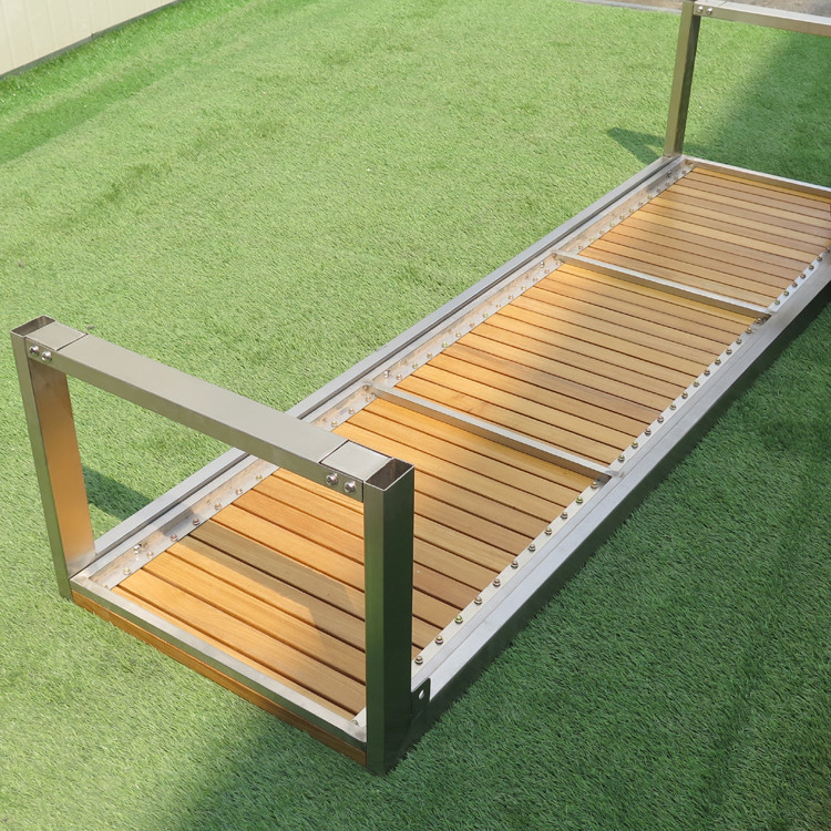 SS304 Feet 2130mm Picnic Table Bench Set