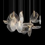 Off-Standard Custom Whole House Chandelier Glass Disc Metal Art Piece Lights