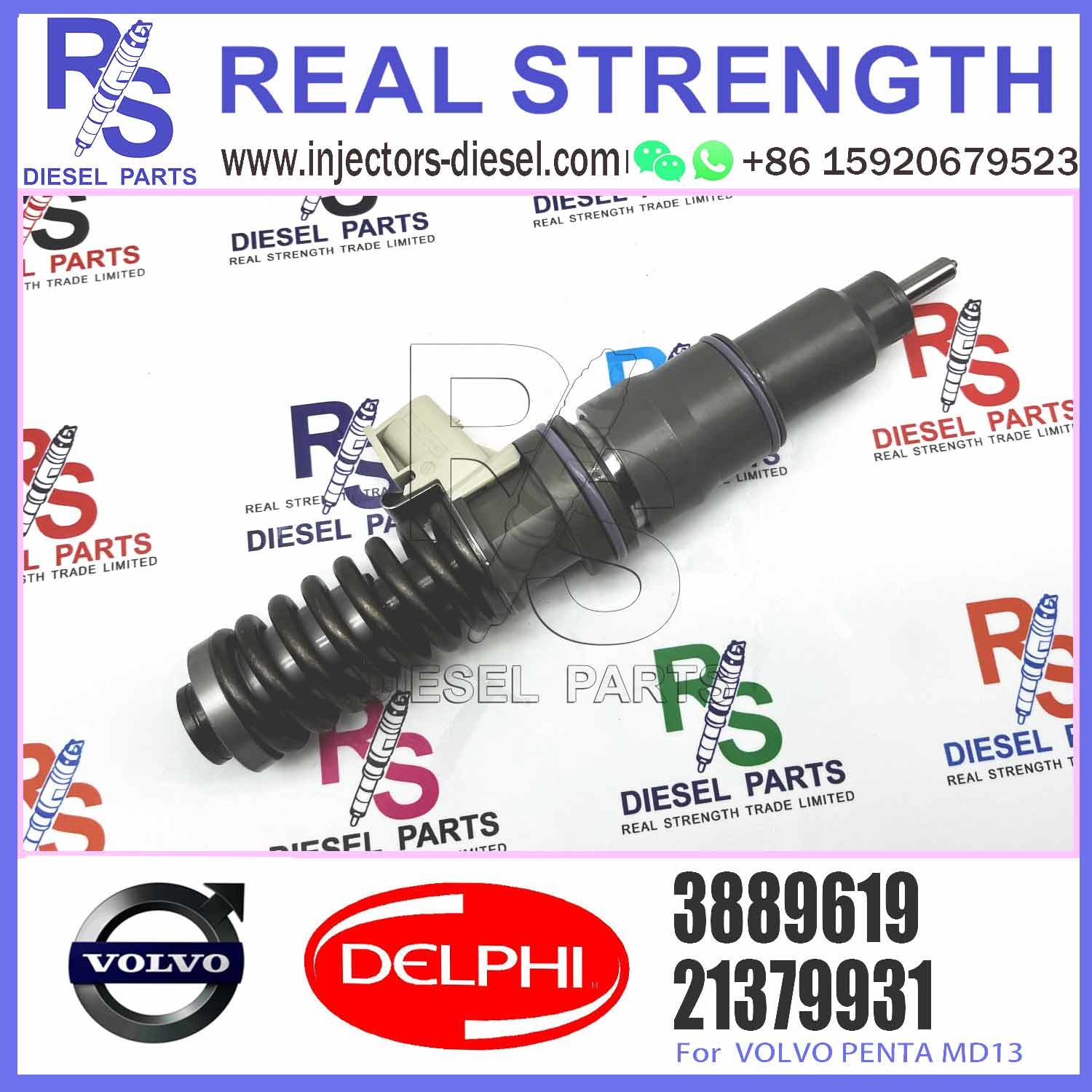 Diesel Fuel Injector 21379931 BEBE4D27001 BEBE4D18001 3801368 3889619 E3.18 for V-O-L-V PENTA MD13