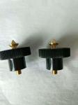 Durable Neutral Foot Screw , Black Steel Screws For Auto Level Machine