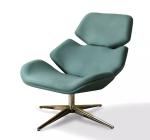 Modern hotel bedroom furniture Lounge chair rotatable aluminum leisure chair set