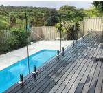 Customized Logo Toughened Glass Frameless Pool Fence for Industrial and