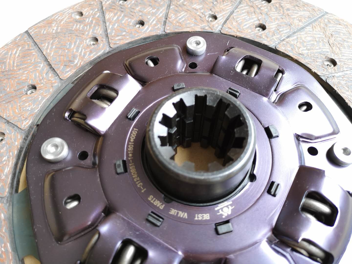 1312408511 ISUZU 380*10 Clutch Disc Purple Retaining Plate Gear Groove In Shaft