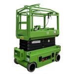 Swivel Wheels Type 240kg Load Mini Scissor Lift Full Electric High Performance