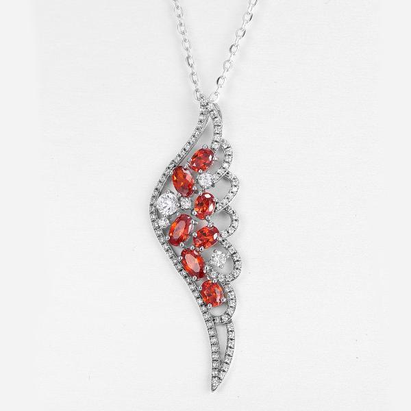 Ladys Long Teardrop Marquise Pendant Necklace 925 Silver Gemstone Box Chain