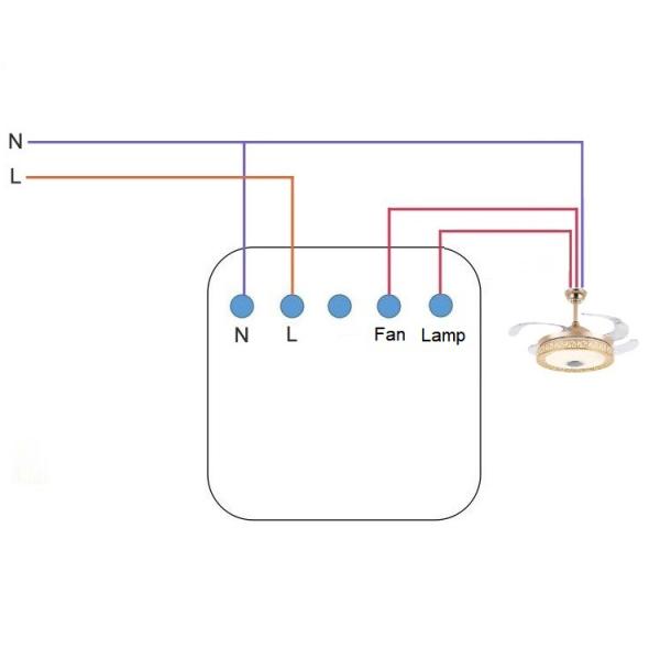 86*86mm 4 Gang Touch Dimmer Switch Iot Light Switch EU Standard