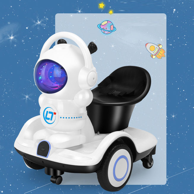 Foldable Kids Ride On Truck Car Children's Cartoon Push and Racer LED Lights Max Weight 50lbs