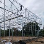 Ventilation Windproof Greenhouse With Pvc Cover Commercial Polycarbonate