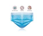 Elastic Earloop 3 Layer Face Mask Dust Proof Sterility For Adult Children