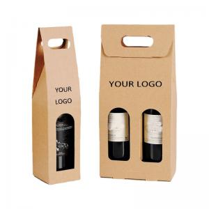 China Polishing Wine Bottle Gift Boxes UV Coating Custom Printed Wine Boxes on sale