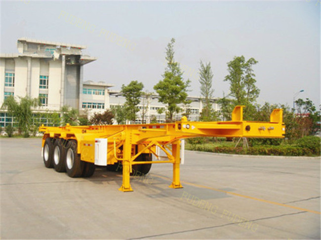 BPW / FUWA Axle Skeleton Chassis Container Trailer 20ft 40ft Dimension
