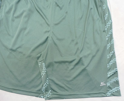 Loose Casaul Type Green 140gsm Fabric Male Jogger Shorts Elastic Waist