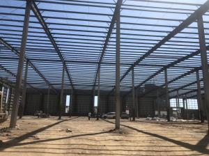 Wholesale Prefabricated Steel Structure Warehouse Building Construction Prefab Metal Workshop from china suppliers