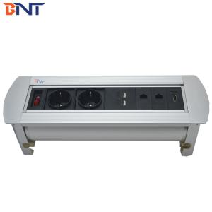 Wholesale EU standard power hidden manual flip up socekt used in training room MK9722EU from china suppliers