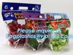 Fresh Lettuce Salad Fruits Pouches BOPP Anti Fog Leafy Vegetables Packaging Bags