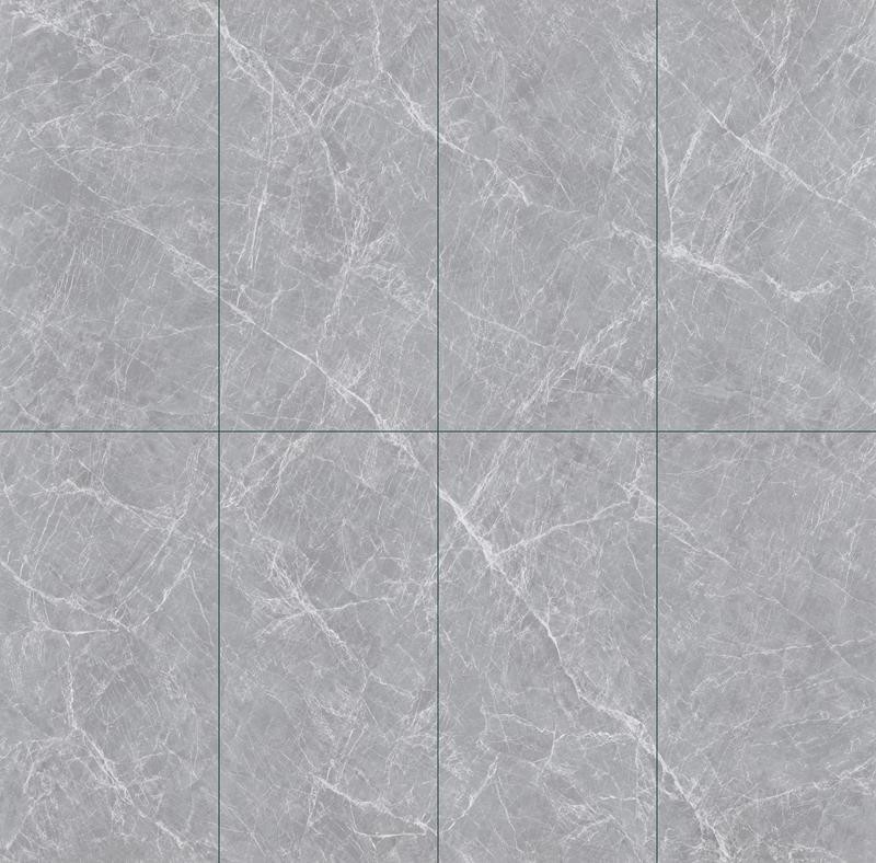 Gray Marble Look Floor And Outdoor Wall Porcelain Glazed Polished Tile For Shopping Mall