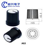 16*17mm Potentiometer Knob Knurled Pointer Amp Volume Knob