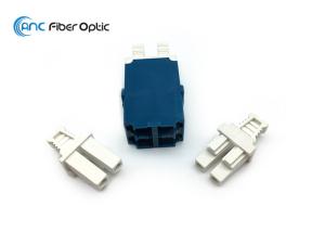 Wholesale LC Quad Fiber Optic Adapters Stackable Four Port in Blue Green Aqua Colors from china suppliers