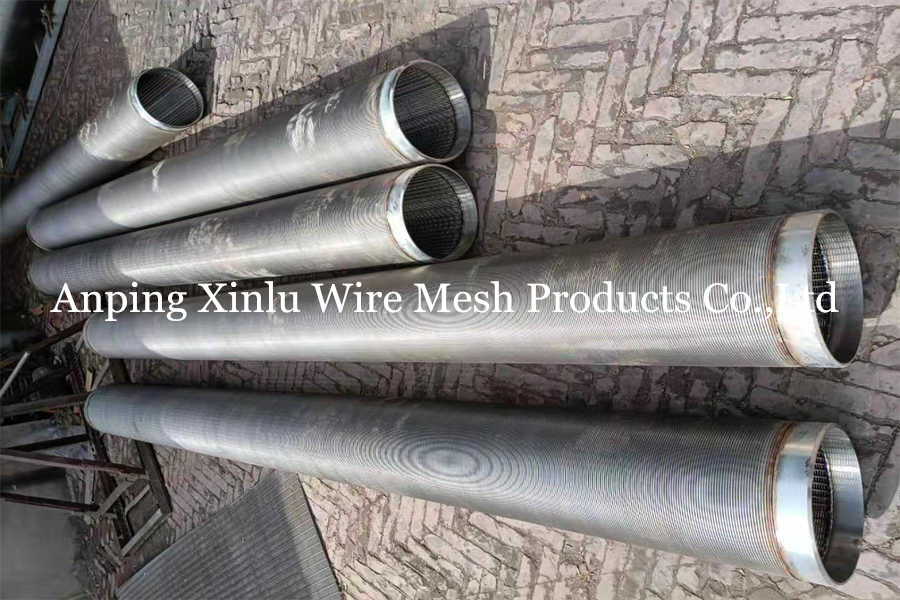 9-5/8" SS Galvanized Wedge Wire Screen Pipe Wrap Johnson Wire Screen Water Filter Tube