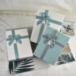 Gift box packaging box, exquisite small fresh rectangular gift box, skin care