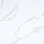 America Popular Gold White Quartz Surface Bathroom Vanity Mohs Hardness 6-7