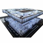 High Precision 1:150 Scale Model Factory Architectural Scale Models With LED