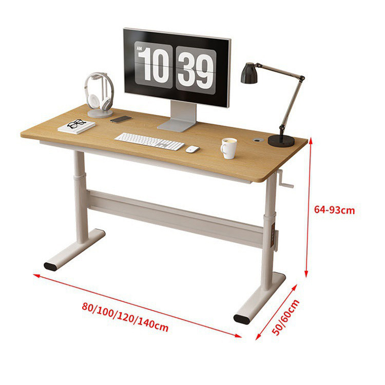 Commercial Furniture Custom Design Brown Wooden Home Office Laptop Standing Desk
