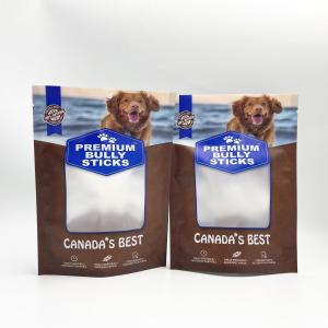 Wholesale Side Gusset Aluminum Foil Inner Custom Dog Treats Stand Up Blue Zipper Lock Bag from china suppliers