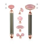 Face Massager Vibrating Jade Roller Rose Quartz Facial Roller