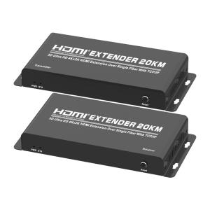 Wholesale DC 12V 1A 4Kx2K 20KM Over Single Fiber HDMI Extender from china suppliers