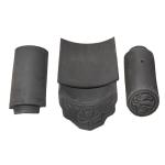 Fireproof Heatproof Handmade Clay Roof Tiles For Traditional Tea House Building