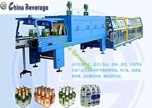 Automatic PE Film Shrink Wrap Packaging Machine For Bottle Customized Capacity