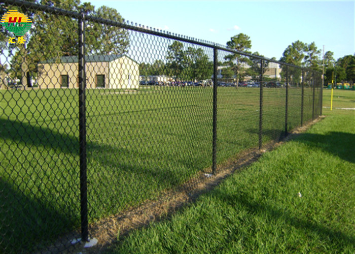 4ft High Chain Link Wire Fence Stretched On Commercial Or Industrial Frame