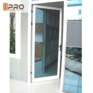 China Swing Open Style Aluminium Hinged Doors With Ford Blue Reflective Glass wooden hinged door pivot hinges glass door on sale