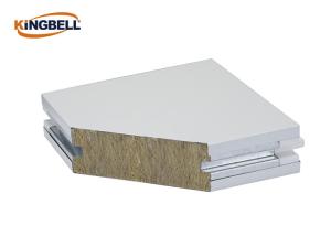 Wholesale Color Coated Operating Room Walls Rock Wool Sandwich Panel Fire Prevention from china suppliers