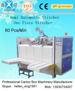 Wholesale Semi Auto Stitcher Corrugated Carton Machinery For Carton Box With 2800mm Length from china suppliers