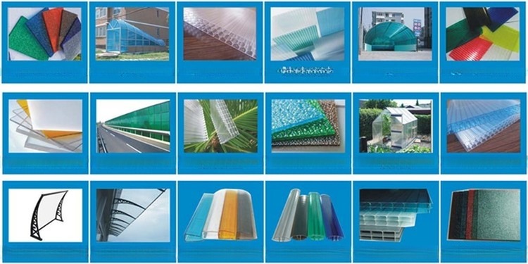 Manual Sun Protect Polycarbonate Window Door Awning Canopy Sheet Self Clean