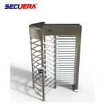 RFID card integrated motorised 304 stainless steel full height high entry exit