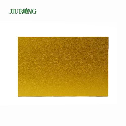 Quality Birthday Party Disposable Cake Board Gold rectangle Eco friendly for sale