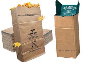 Wholesale 200 Microns Multiwall Kraft Paper Bags 25kg Lawn And Leaf Refuse Bags from china suppliers