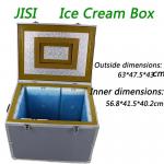 94 L Vacuum Insulated Panel Ice Cream Carrier , PE Plastic Cooler Ice Box