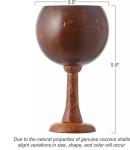 Coconut Bowl Cup Hawaiian Party Decorations Tableware Coconut Shell Wine Cup